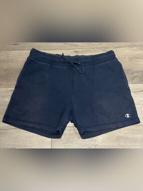 Champion Navy Drawstring Lounge Shorts